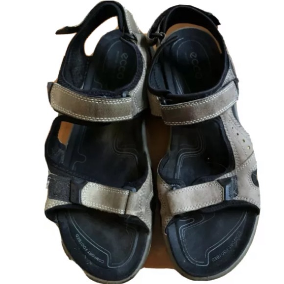 ECCO Sport Sandals Suede Leather Straps Athletic - Picture 5 of 6